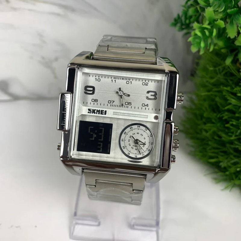 SKEMI SGW435 Dual Display Watch SILVER