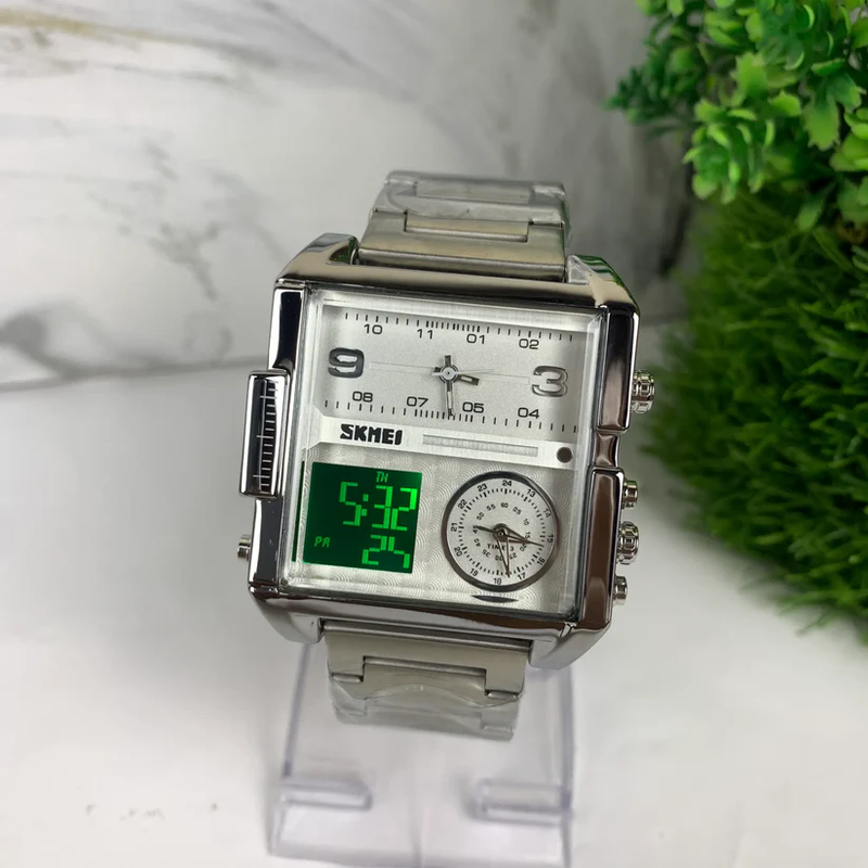 SKEMI SGW435 Dual Display Watch SILVER