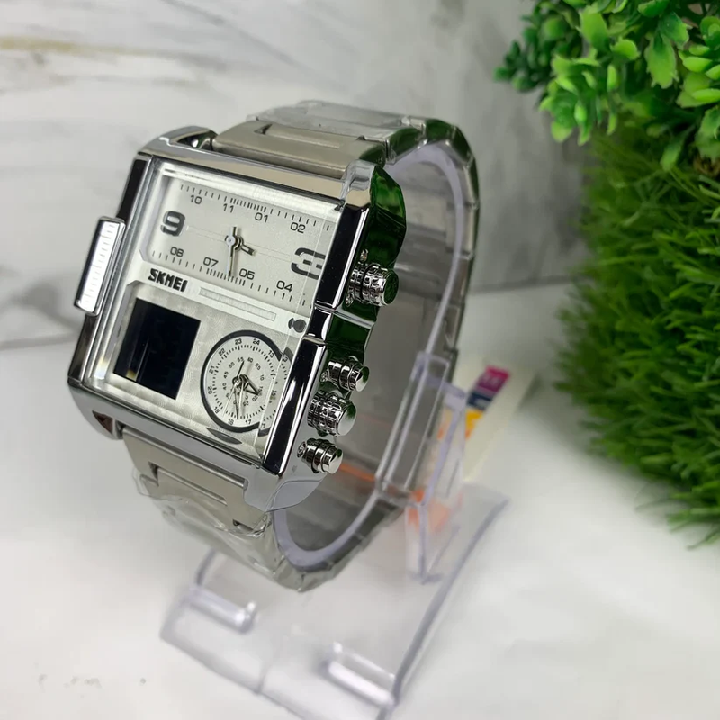 SKEMI SGW435 Dual Display Watch SILVER