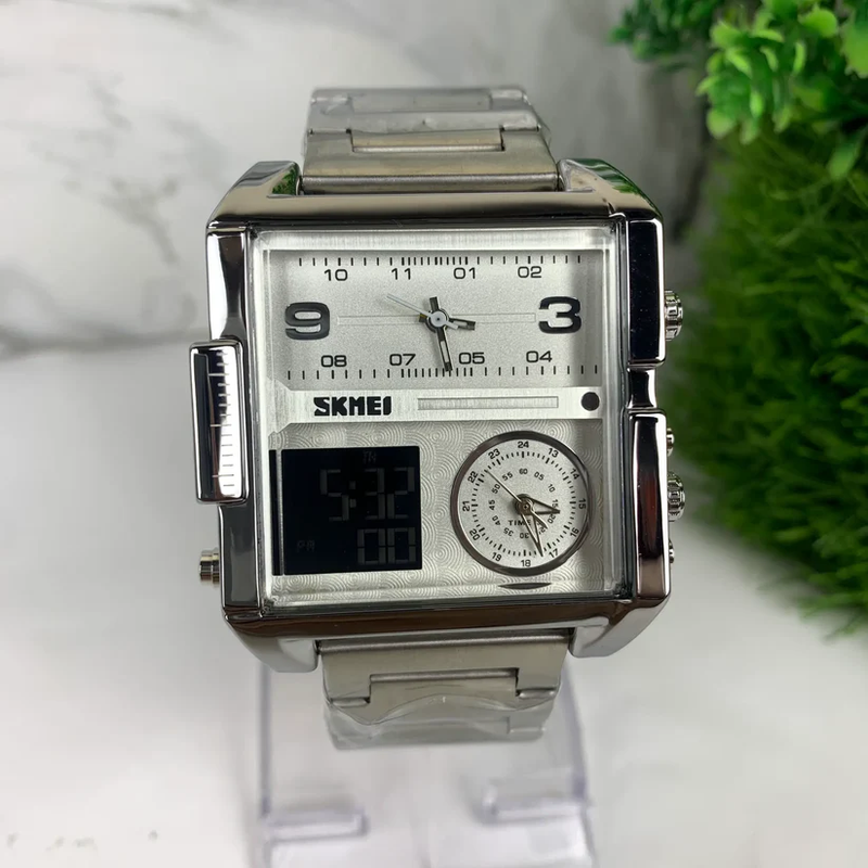 SKEMI SGW435 Dual Display Watch SILVER