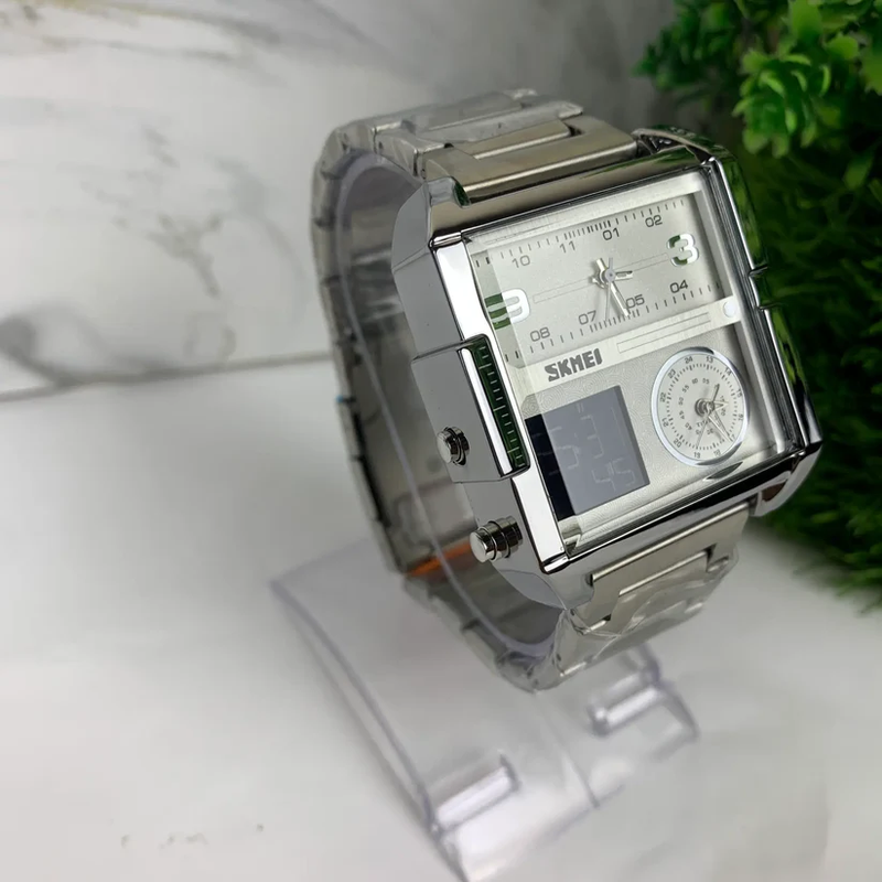 SKEMI SGW435 Dual Display Watch SILVER