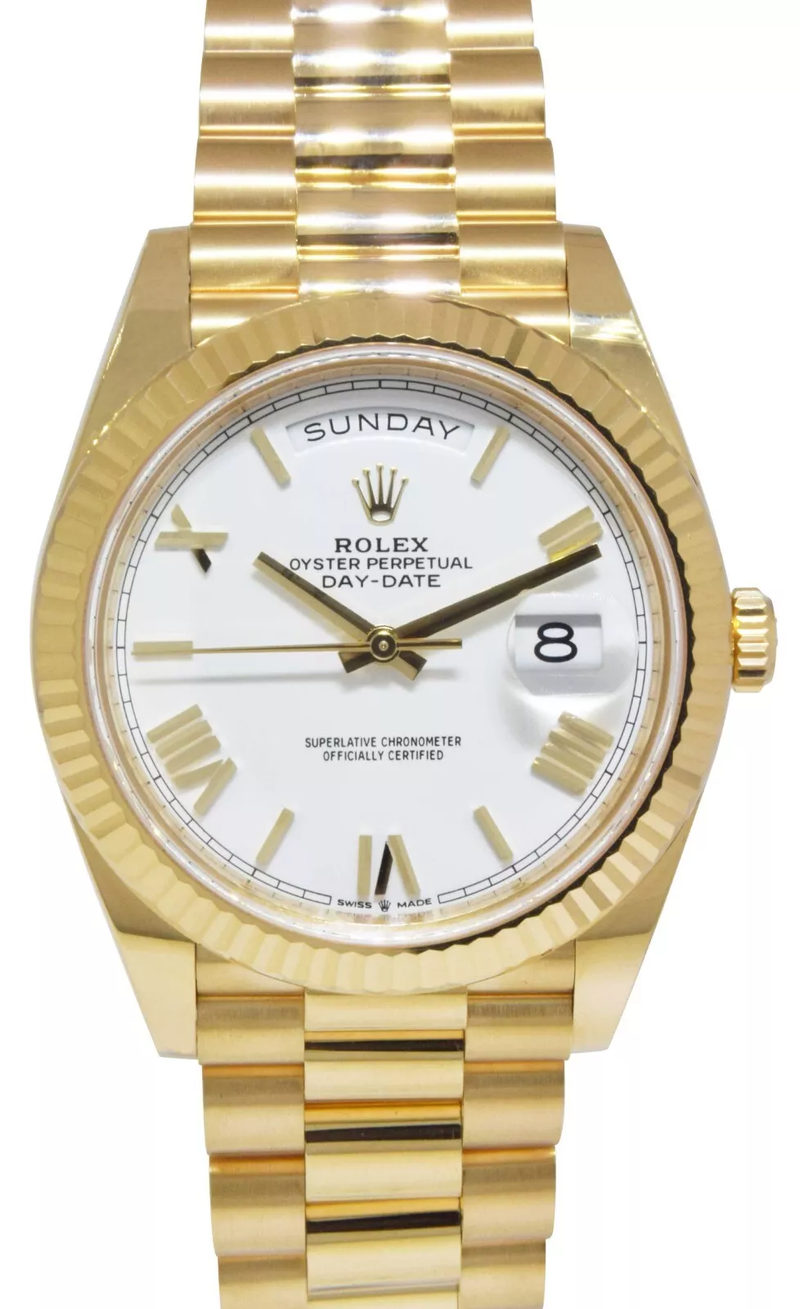 Rolex Day-Date 36mm Yellow Gold Watch – Black Motif Dial | Ref. 228238