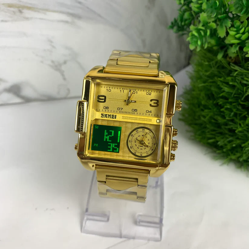 SKEMI SGW433 Dual Display Watch GOLD