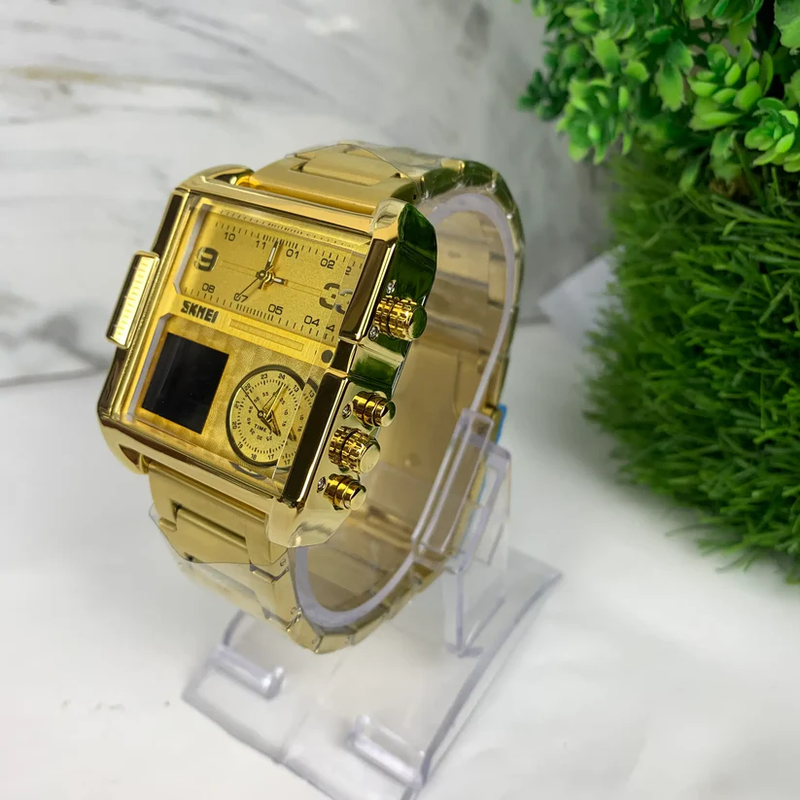 SKEMI SGW433 Dual Display Watch GOLD
