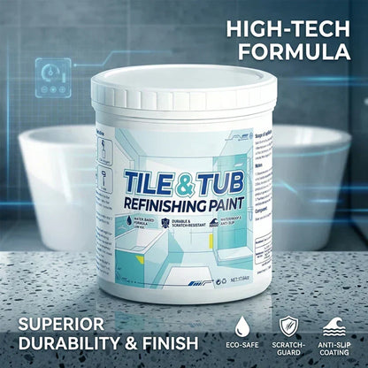 💎 2-Hour Bathroom Renovation! Premium Tub & Tile Refinishing Kit for Instant Showroom-Ready Floors 🏠✨